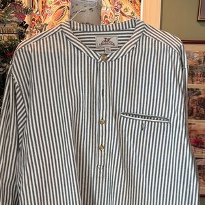 Madda Fella Castaway collarless shirt. - Size - XL. (25)